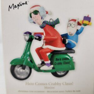 Hallmark Ornament MAXINE Here Comes Crabby Claus! 2011 Floyd dog Santa suit New